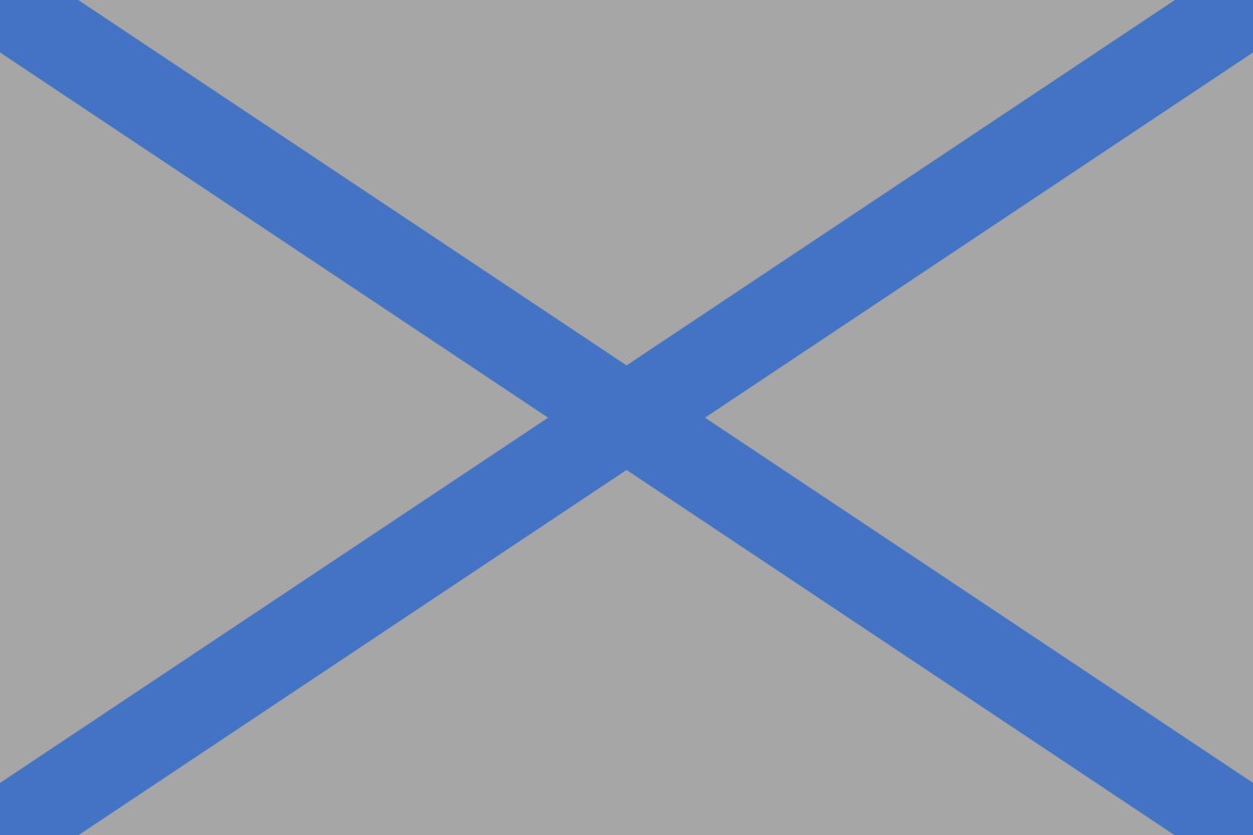 Saltire in a flag