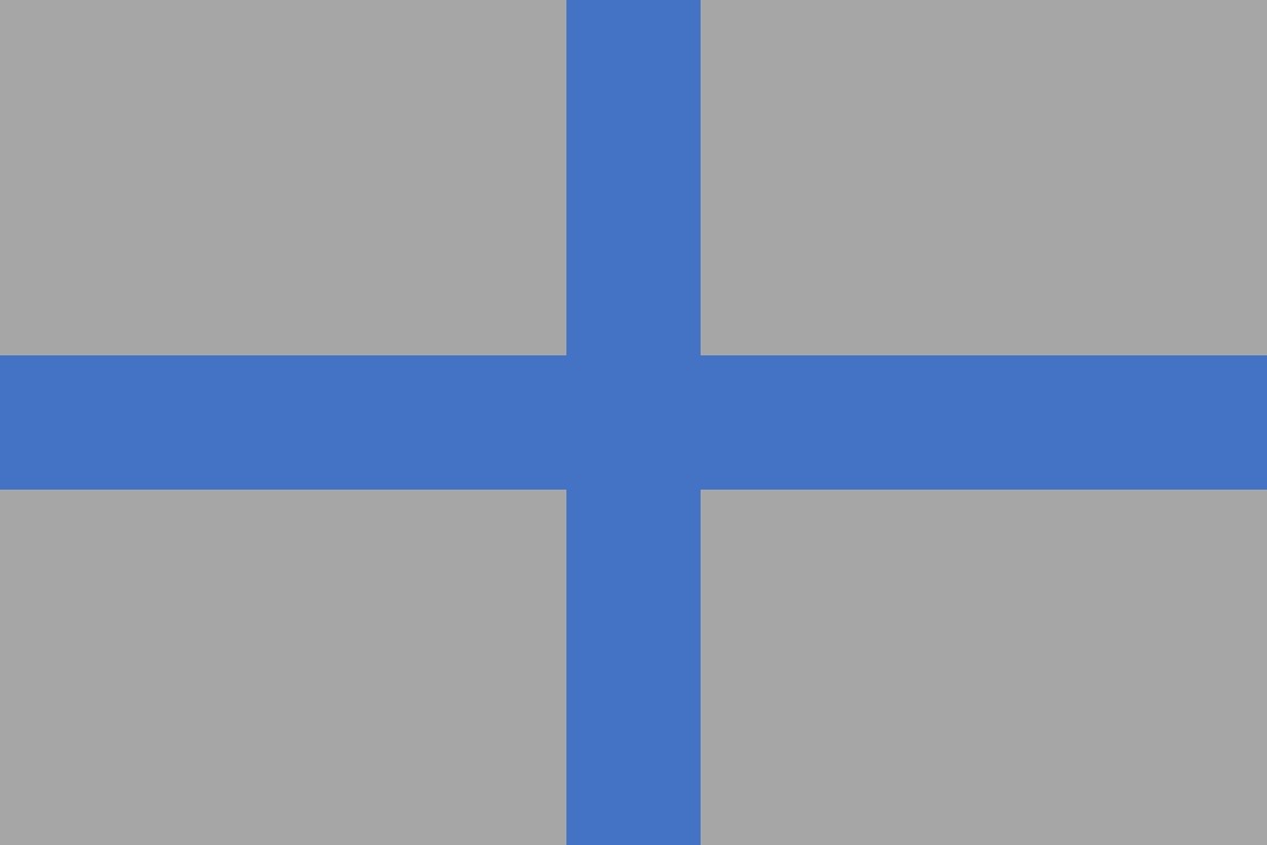 Symmetric Cross in a flag